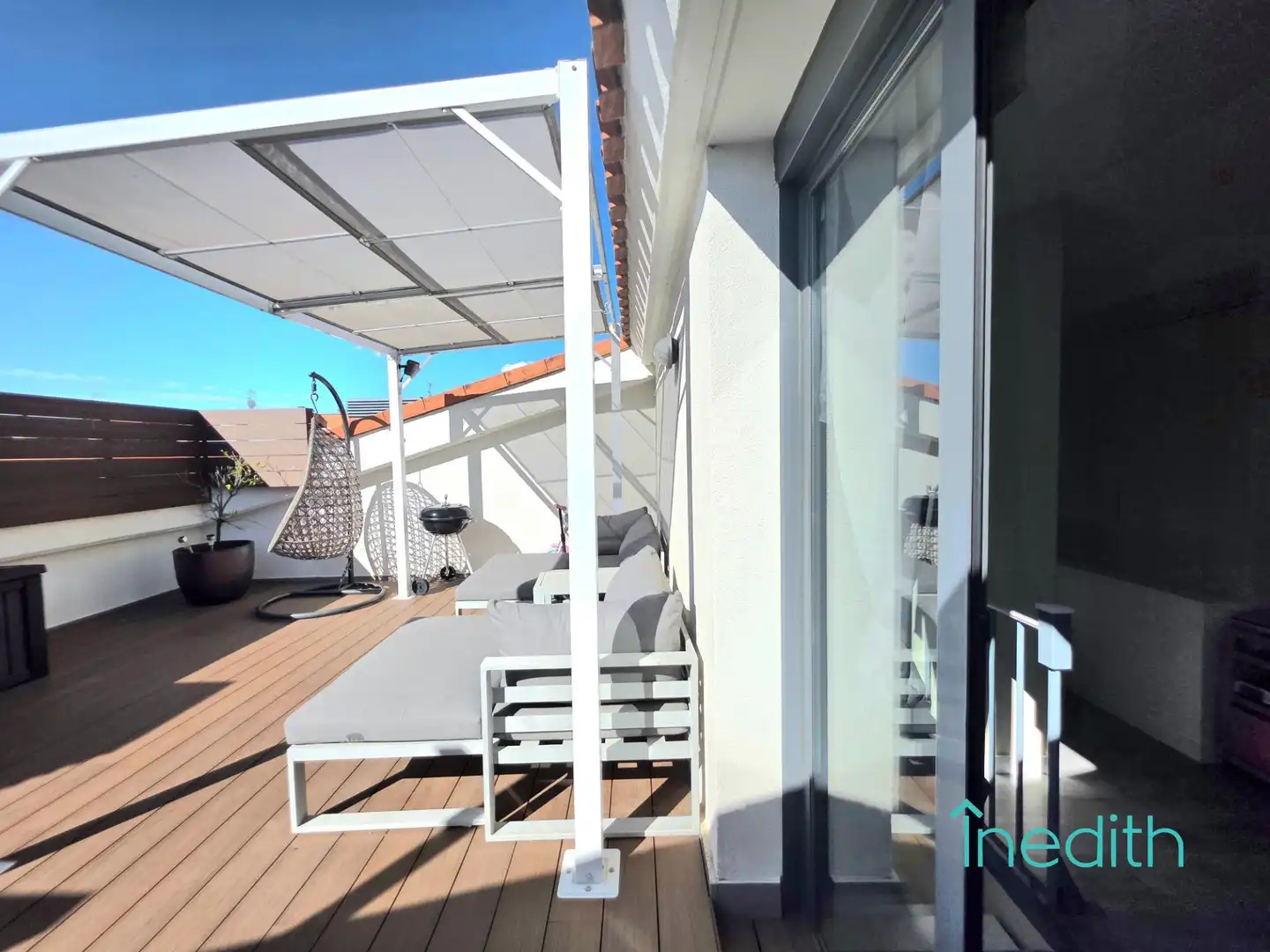 Terrace of Flat for sale in Castelldefels  with Air Conditioner, Heating and Private garden