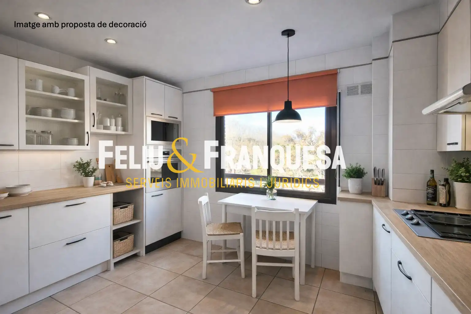 Kitchen of Attic for sale in Sant Cugat del Vallès  with Heating, Private garden and Terrace