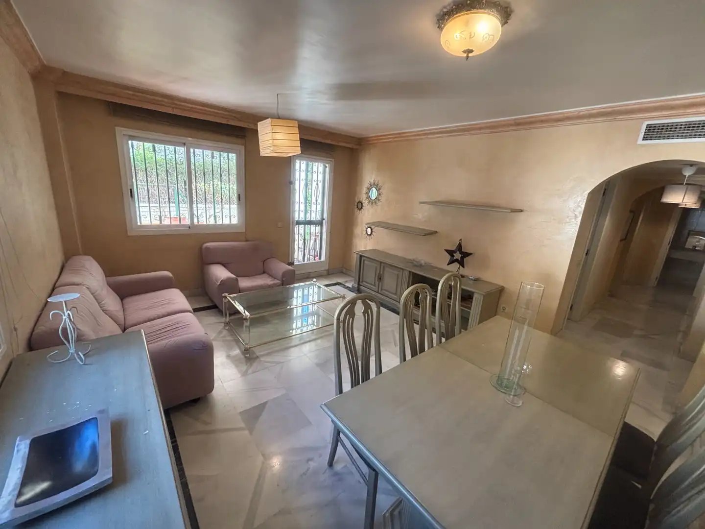 Exterior view of Ground floor for sale in Marbella  with Air Conditioner, Private garden and Terrace