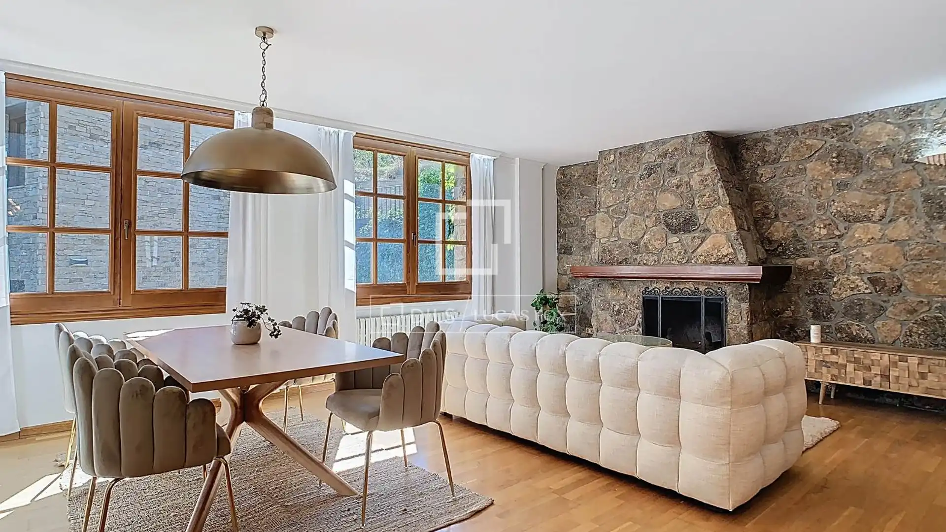 Wohnzimmer von Wohnung zum Verkauf in La Massana mit Heizung, Privatgarten und Parkett