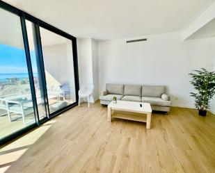 Sala d'estar de Pis de lloguer en Benidorm amb Aire condicionat, Calefacció i Jardí privat