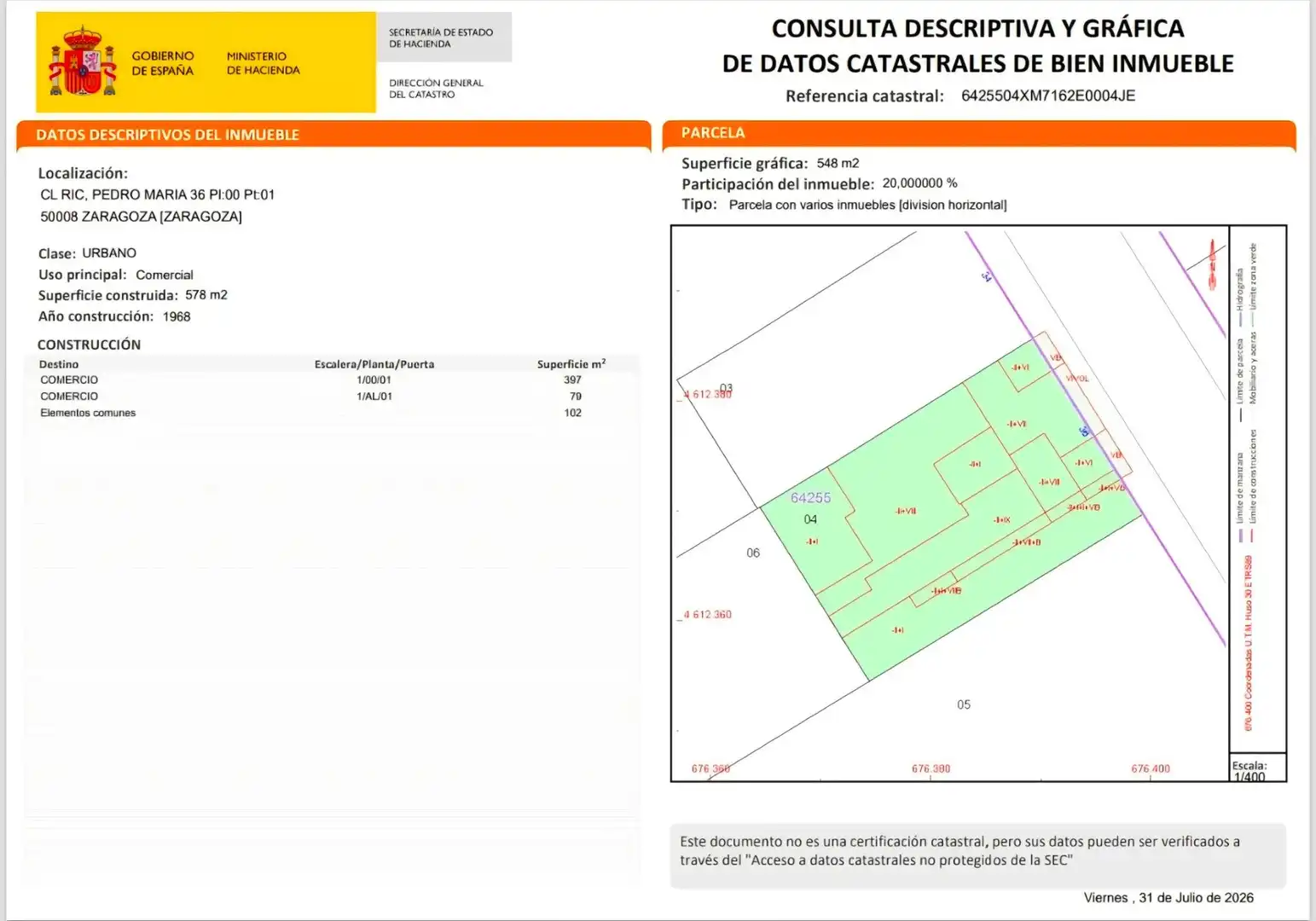 Gewerbefläche zum Verkauf in Calle RIC, PEDRO MARIA 36, imagen 6