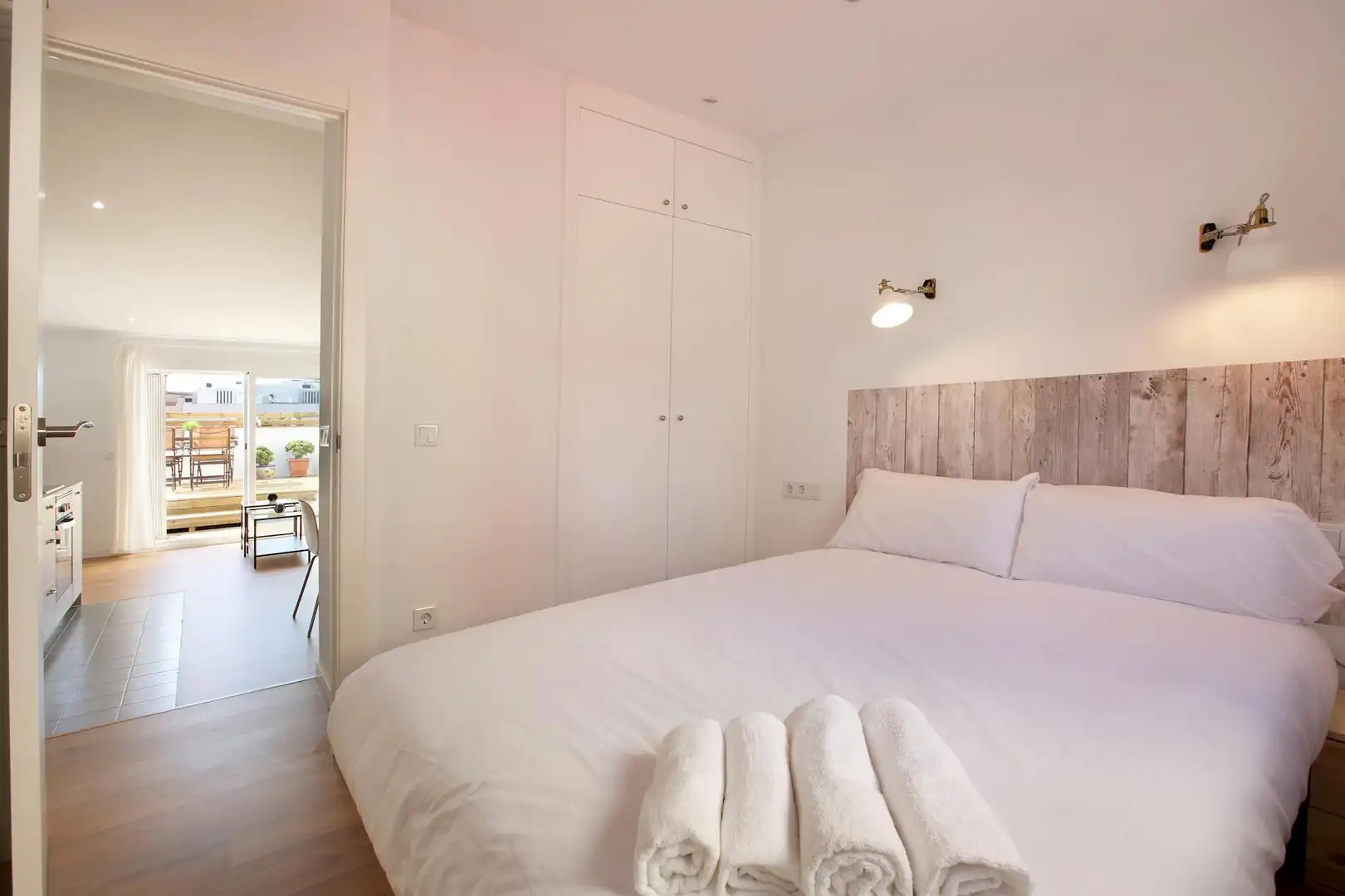Bedroom of Flat for rent in Barcelona  with Air Conditioner, Heating and Furnished