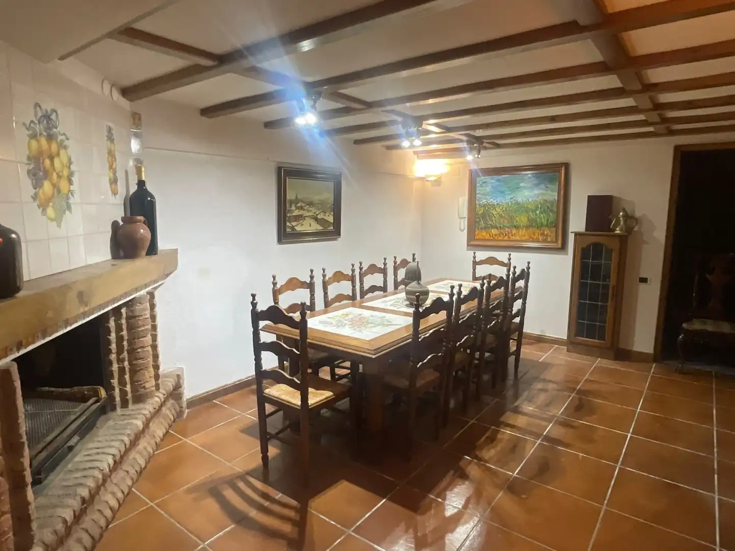 Esszimmer von Haus oder Chalet zum Verkauf in  Logroño mit Klimaanlage, Heizung und Privatgarten