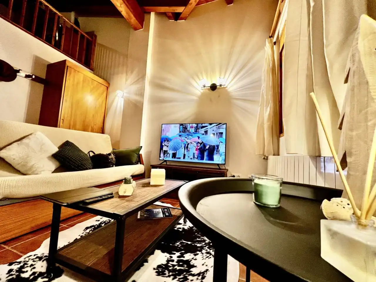 Sala de estar de Apartamento de alquiler en Alp con Calefacción, Terraza y Amueblado