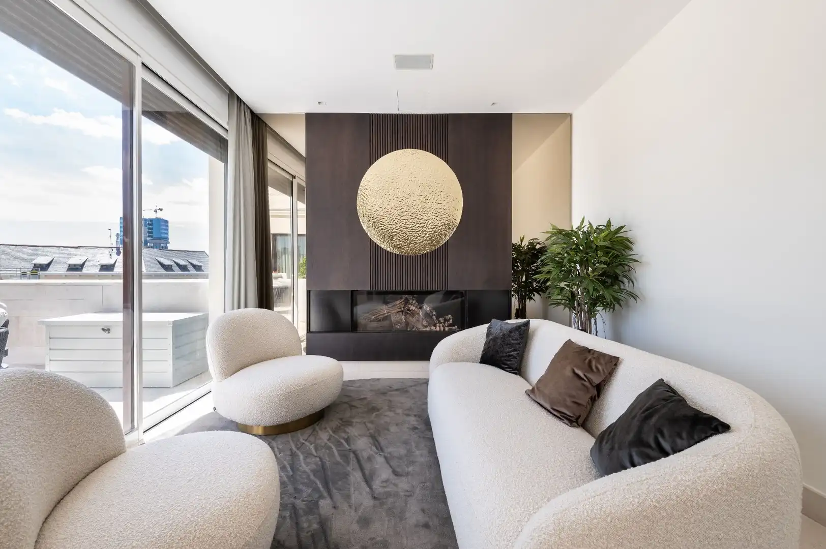 Living room of Attic for rent in Madrid  with Air Conditioner, Heating and Terrace