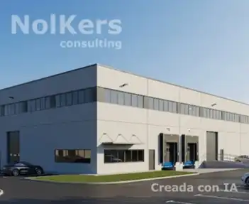 Außenansicht von Fabrikhallen zur Miete in Martorell mit Heizung