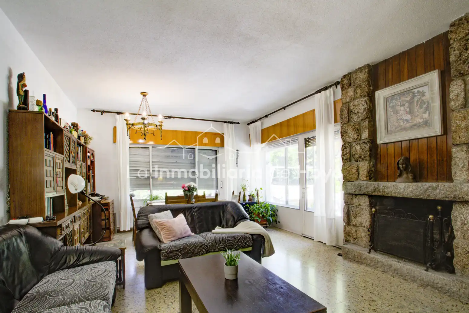 Sala de estar de Casa o chalet en venta en Hoyo de Manzanares con Calefacción, Jardín privado y Terraza