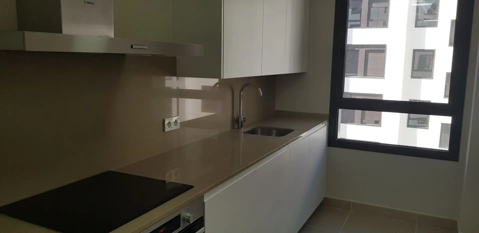 Cocina de Piso de alquiler en Málaga con Aire acondicionado, Parquet y Terraza