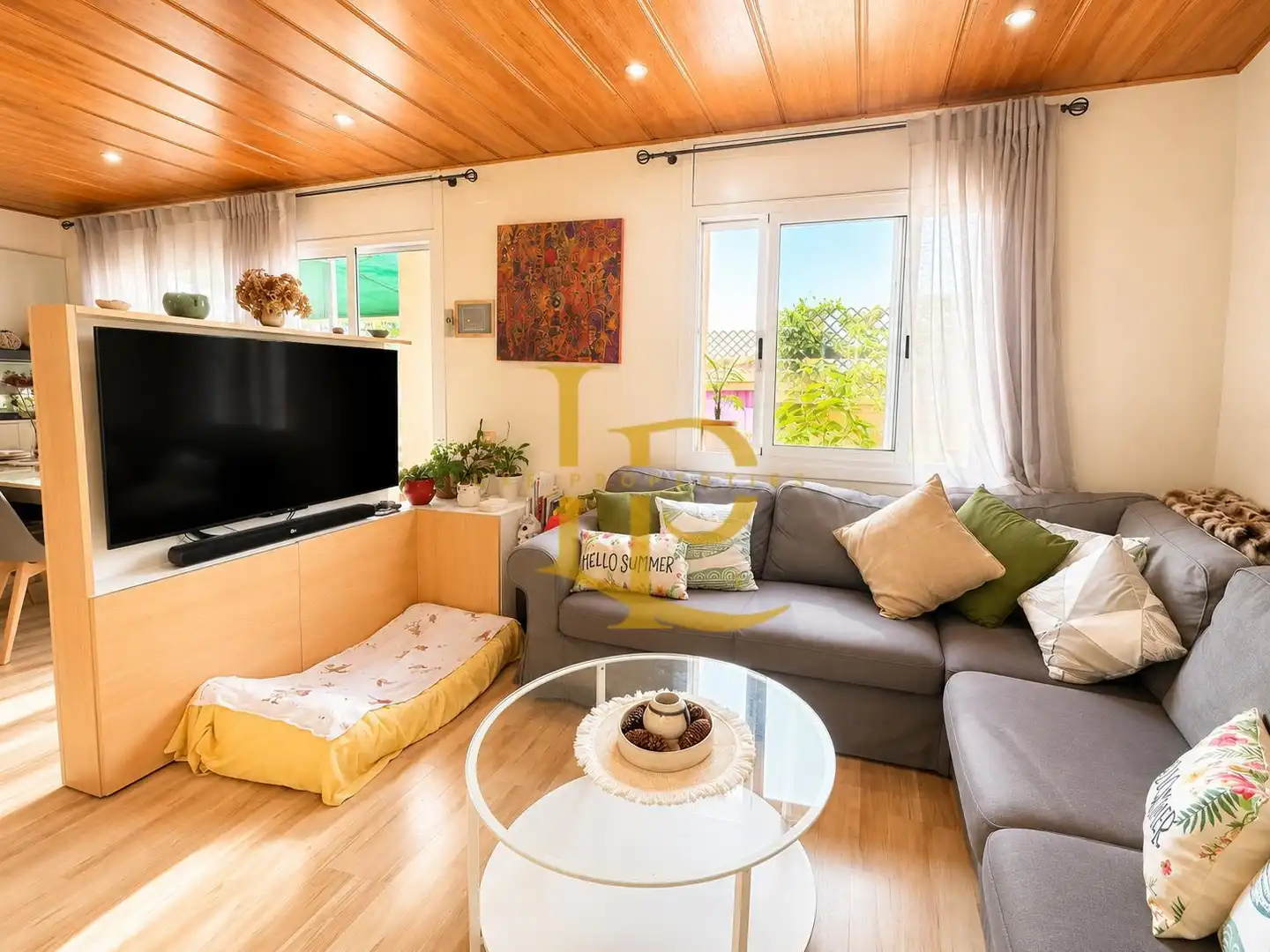 Sala de estar de Ático en venta en Rubí con Aire acondicionado, Calefacción y Parquet