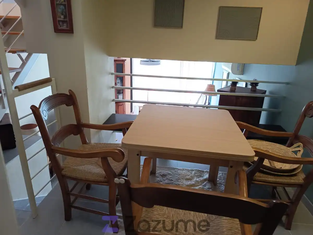 Esszimmer von Haus oder Chalet zur Miete in Vera mit Klimaanlage, Heizung und Privatgarten