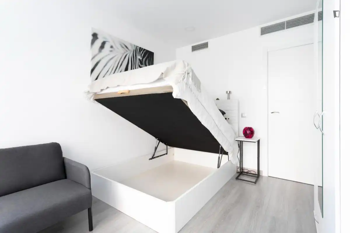 Bedroom of Apartments for rent in Madrid  with Heating, Furnished and Oven