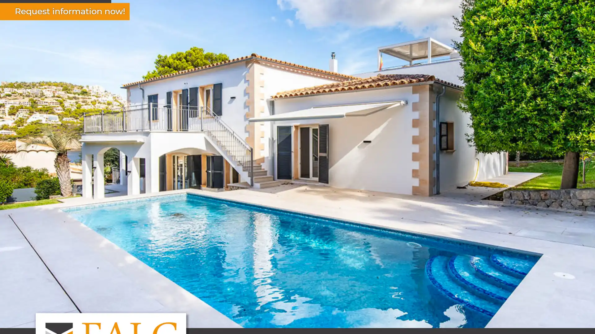 Vista exterior de Casa o xalet en venda en Andratx amb Aire condicionat, Jardí privat i Piscina