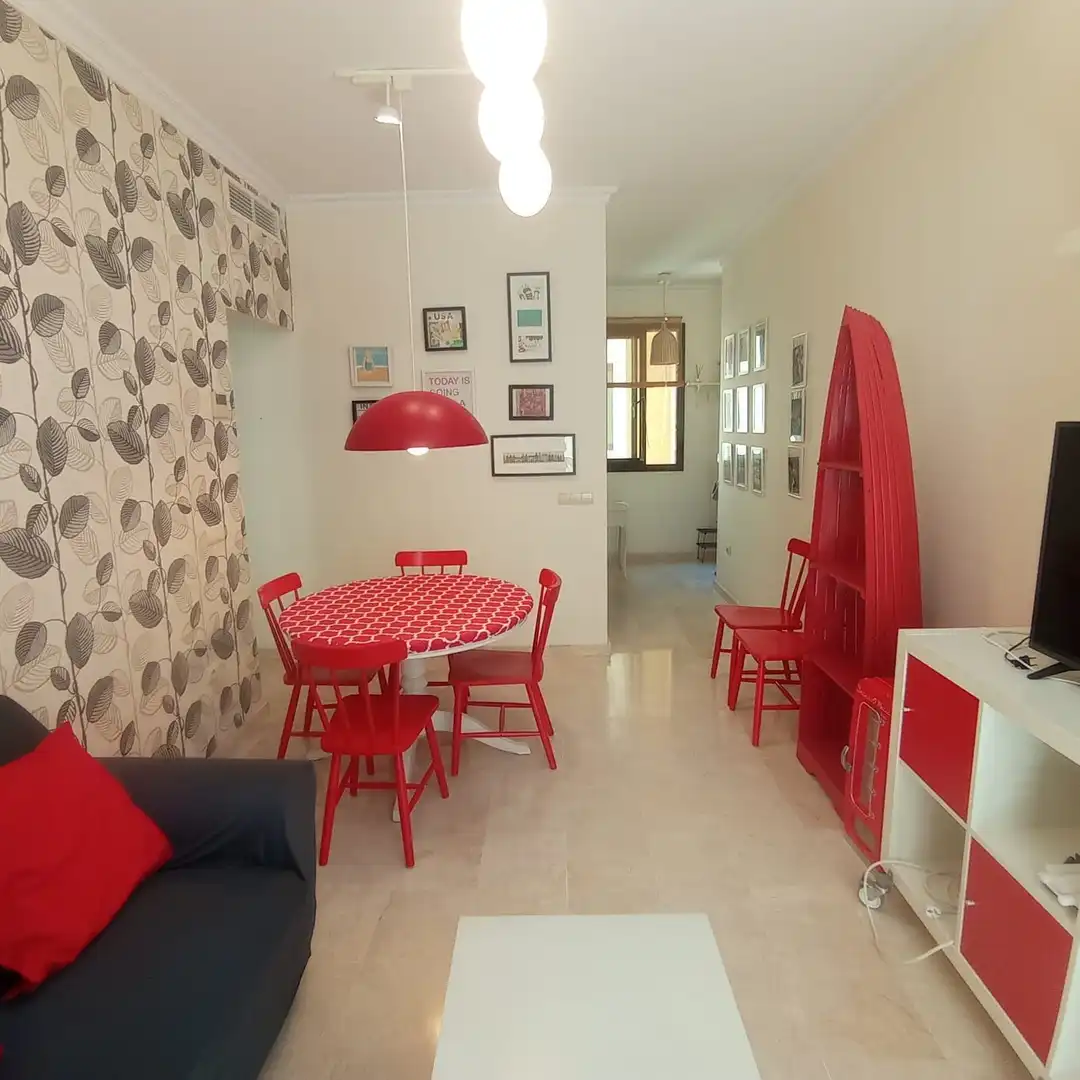 Dining room of Flat for rent in Málaga  with Air Conditioner and Furnished