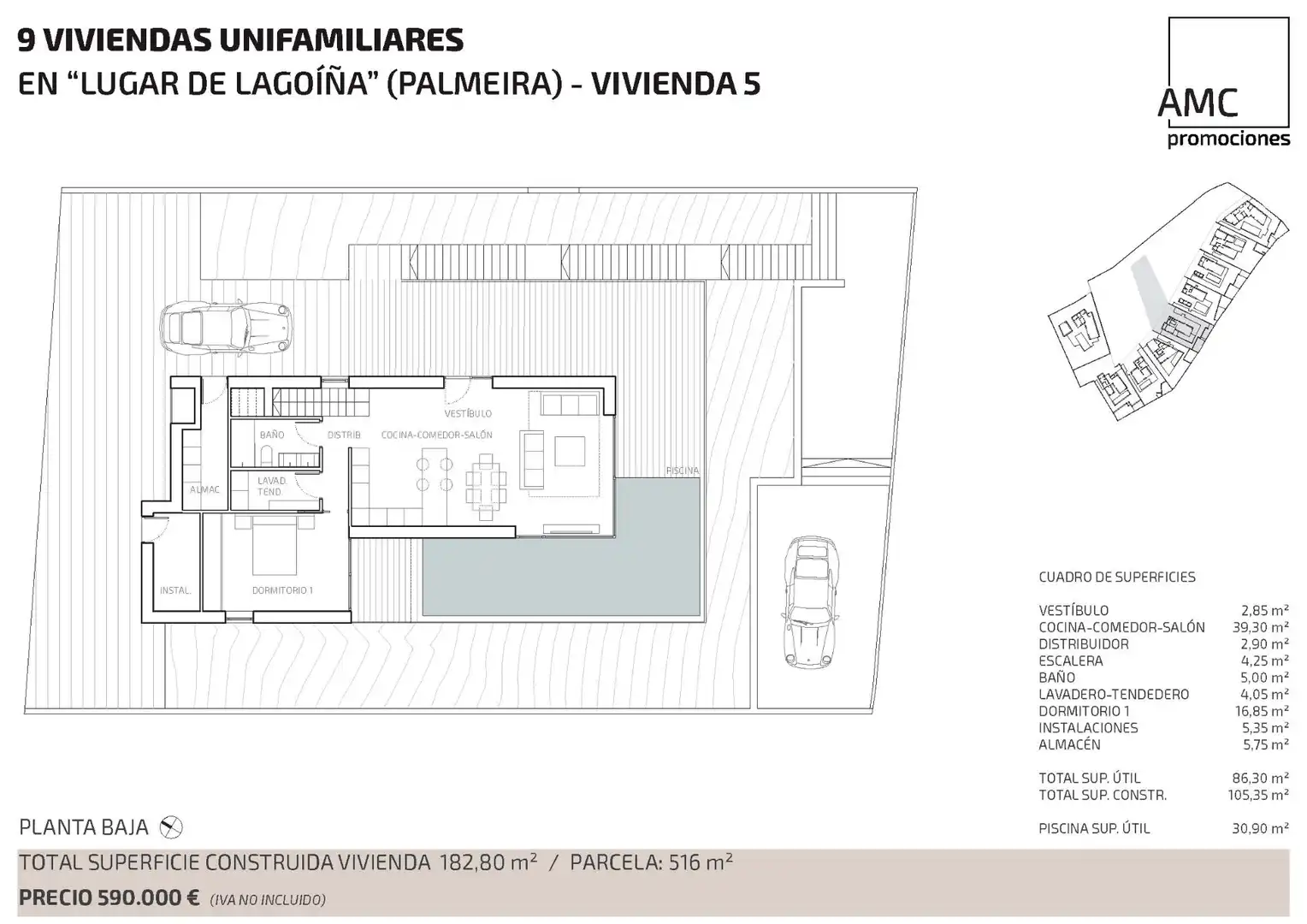 Casa o xalet en venda en Ribeira amb Aire condicionat, Calefacció i Jardí privat