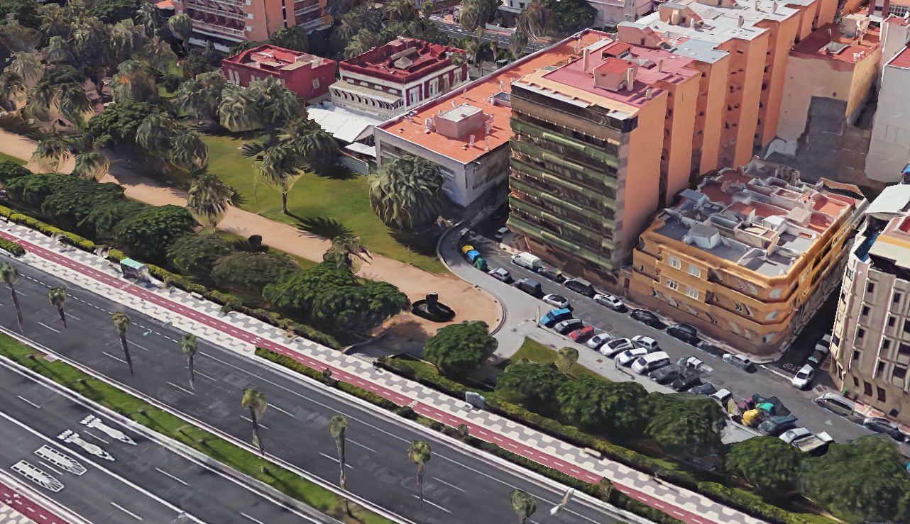 Exterior view of Flat to rent in Las Palmas de Gran Canaria  with Parquet flooring, Oven and Washing machine