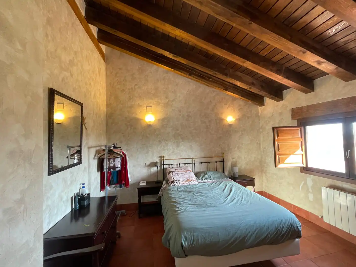 Dormitori de Finca rústica en venda en Sepúlveda amb Calefacció, Jardí privat i Parquet