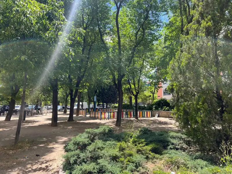 Garden of Flat for sale in Madrid  with Air Conditioner
