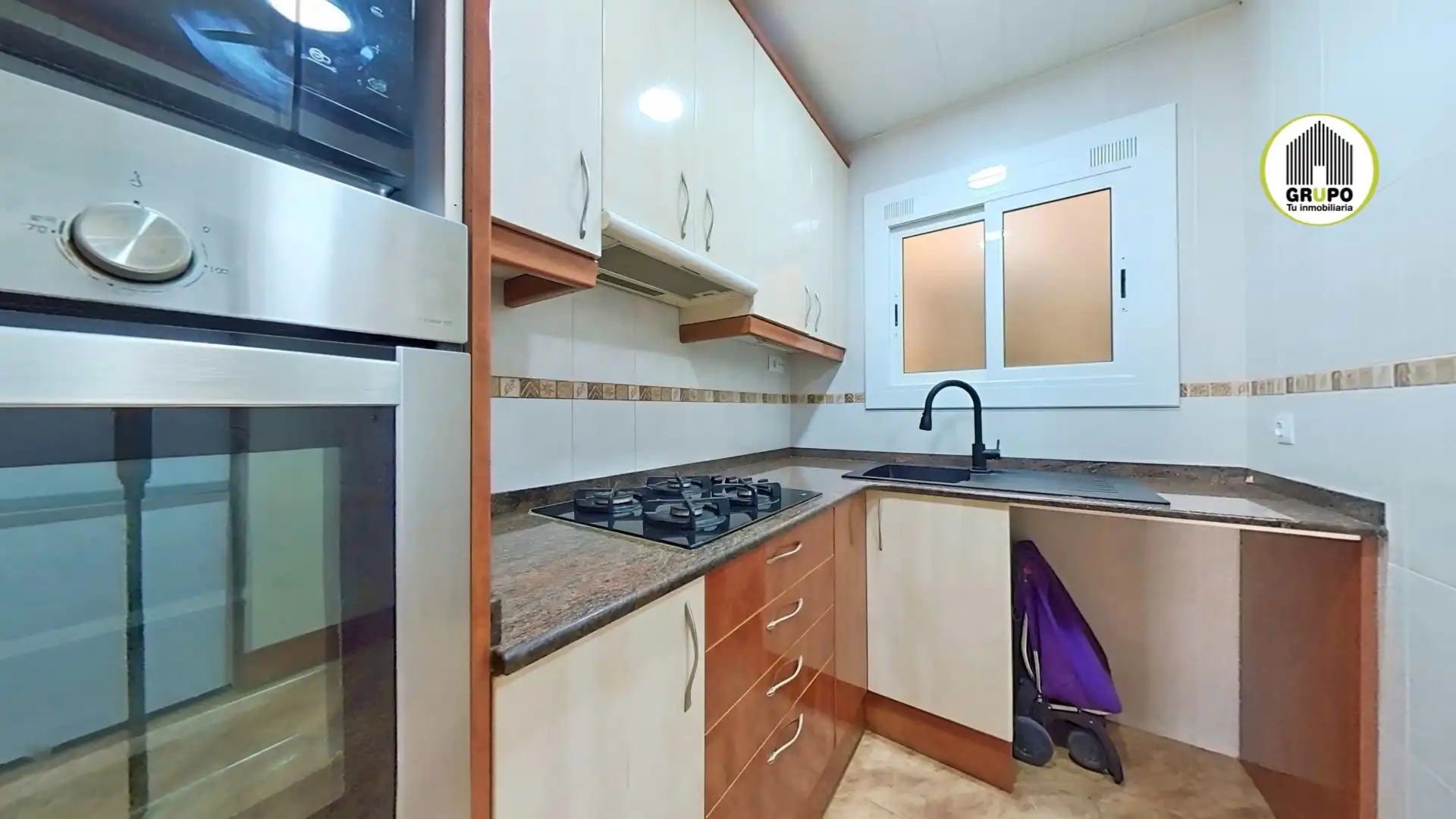 Küche von Wohnung zum Verkauf in Esplugues de Llobregat mit Klimaanlage, Heizung und Balkon