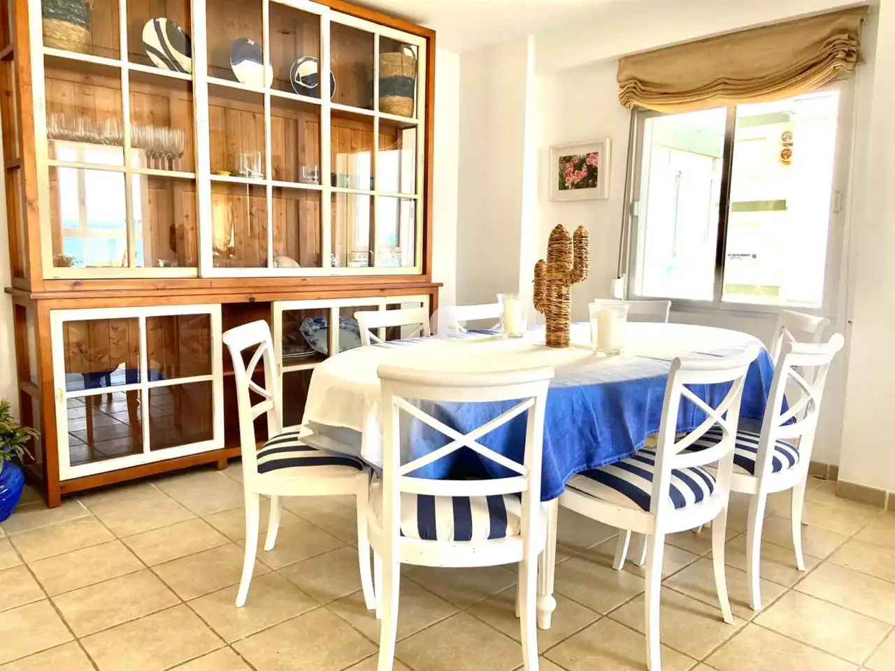 Dining room of Flat for rent in Vélez-Málaga  with Air Conditioner, Terrace and Furnished
