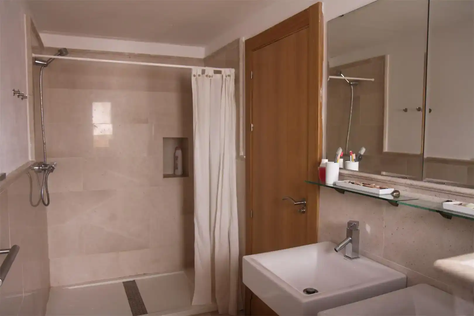 Baño de Casa o chalet de alquiler en Níjar con Aire acondicionado, Jardín privado y Piscina