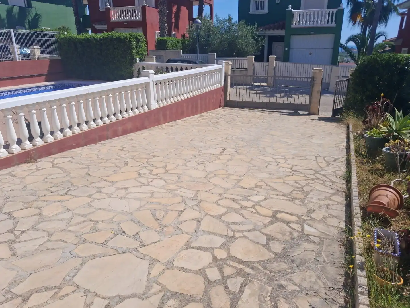 Terraza de Casa o chalet de alquiler en Peñíscola / Peníscola con Jardín privado, Terraza y Piscina