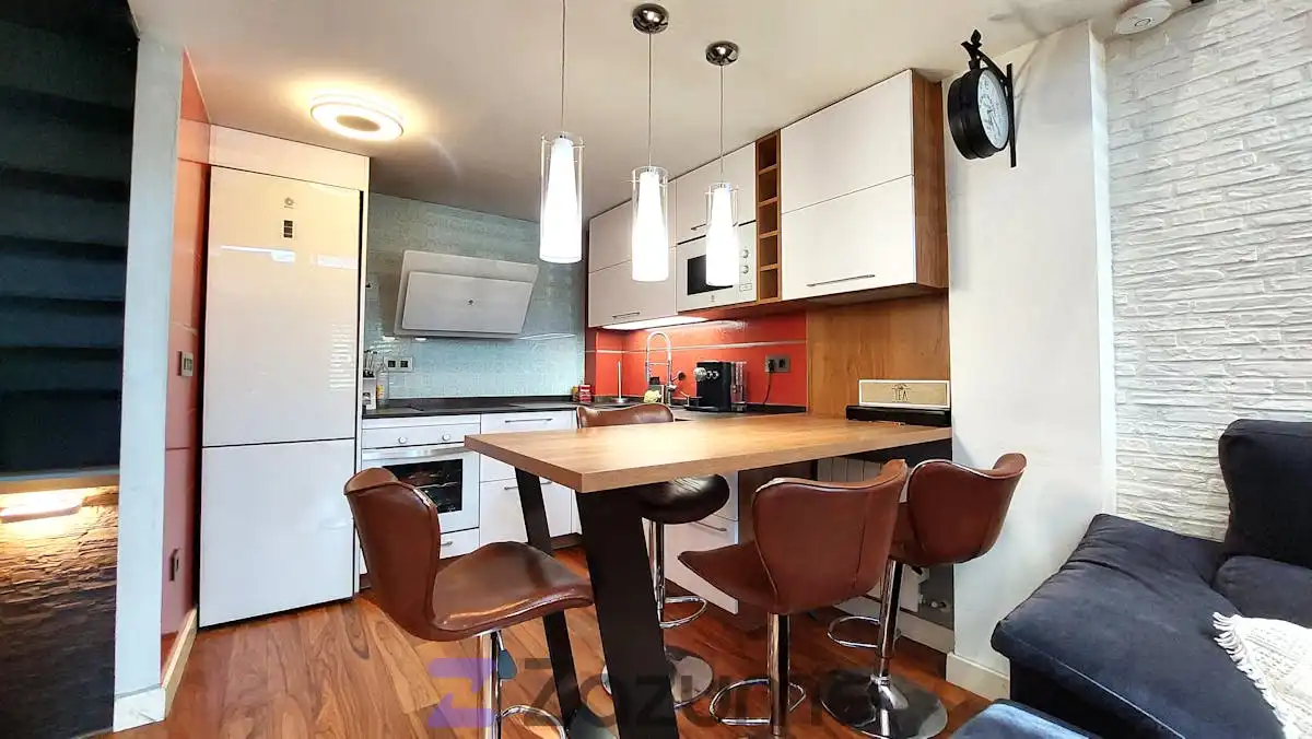 Cocina de Loft de alquiler en Madrid con Calefacción, Amueblado y Horno