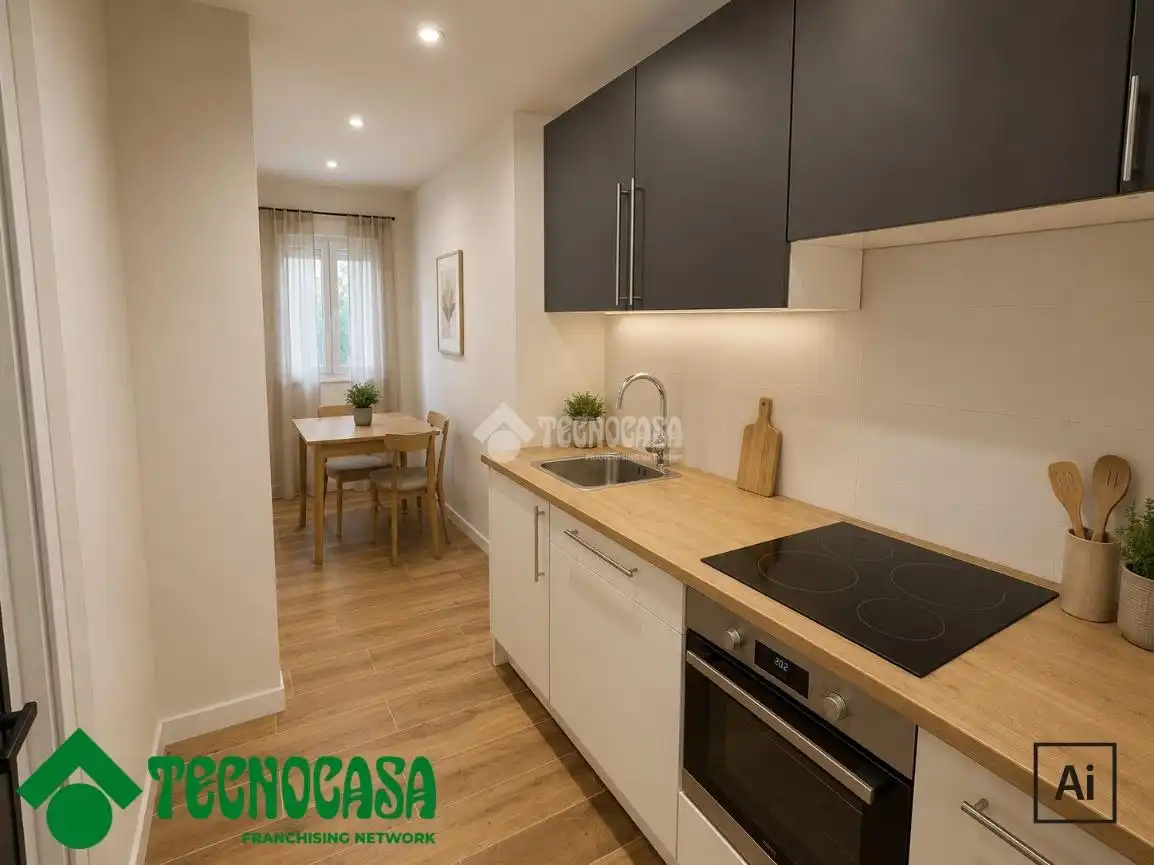 Kitchen of Flat for sale in Toledo  with Air Conditioner and Private garden