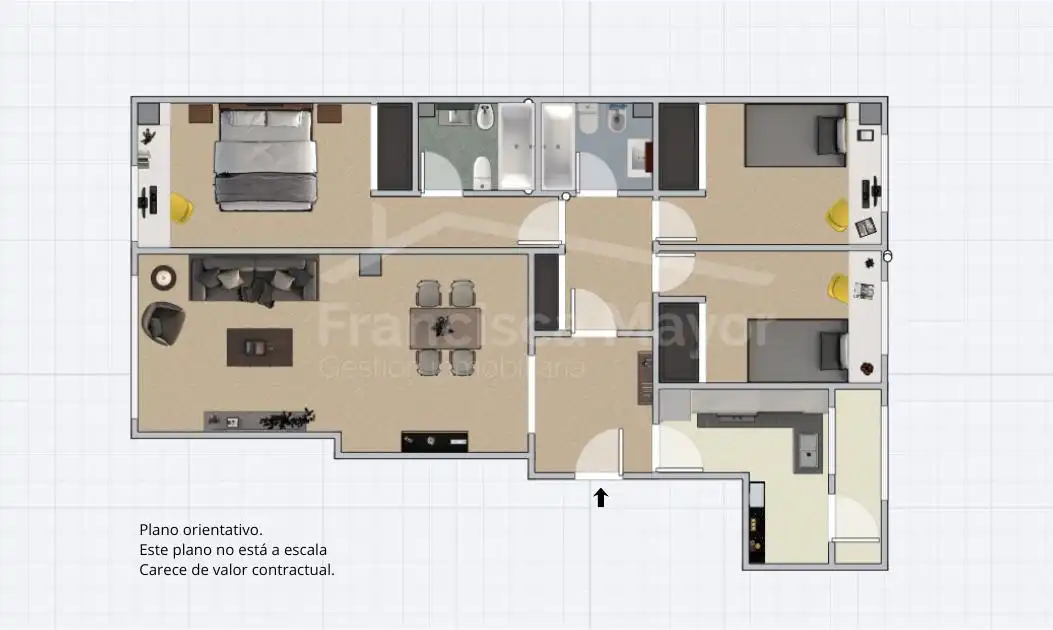 Piso en venta en Valencia con Aire acondicionado, Amueblado y Piscina comunitaria