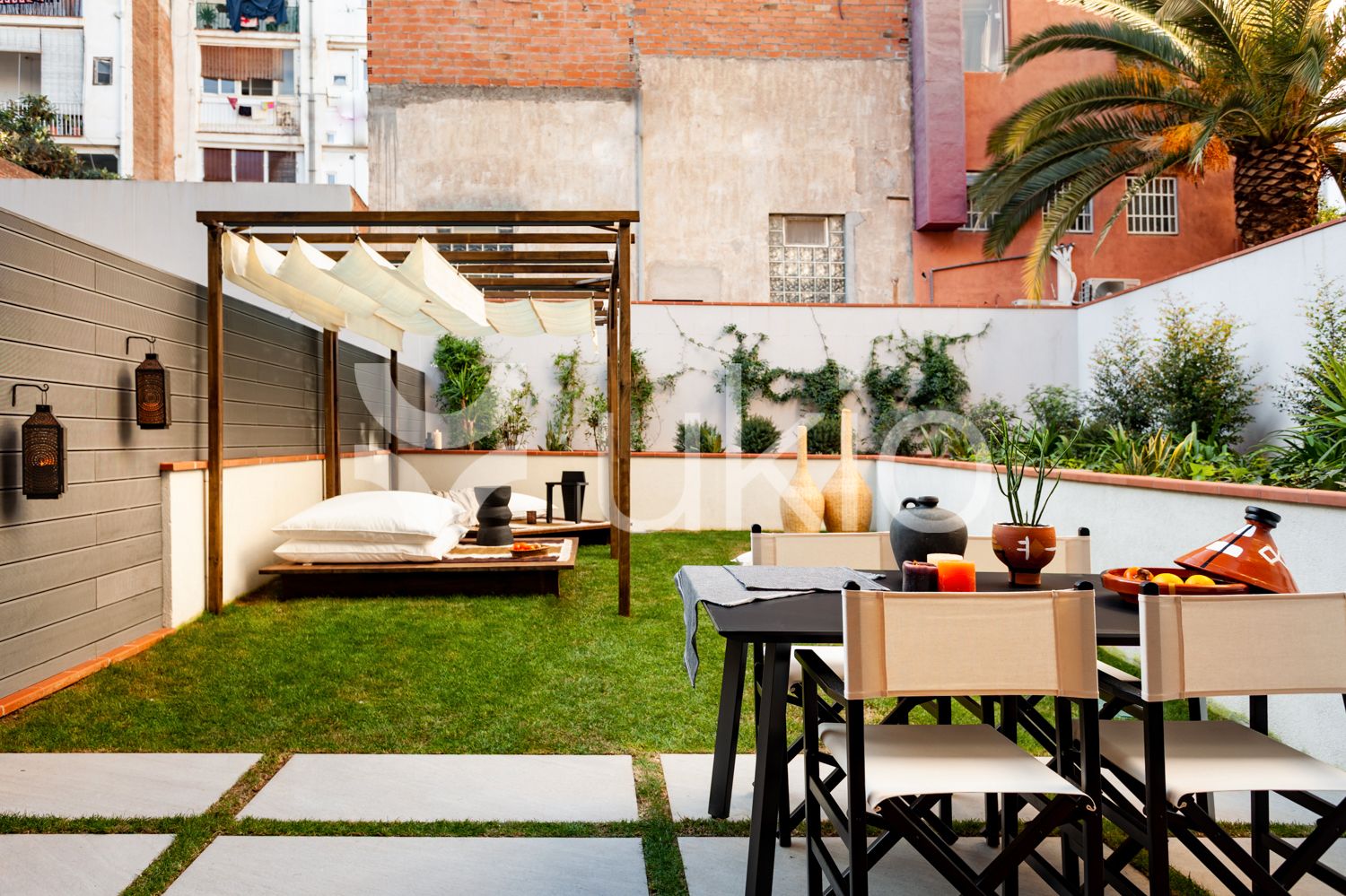 Terrace of Apartment to rent in  Barcelona Capital  with Air Conditioner, Heating and Terrace