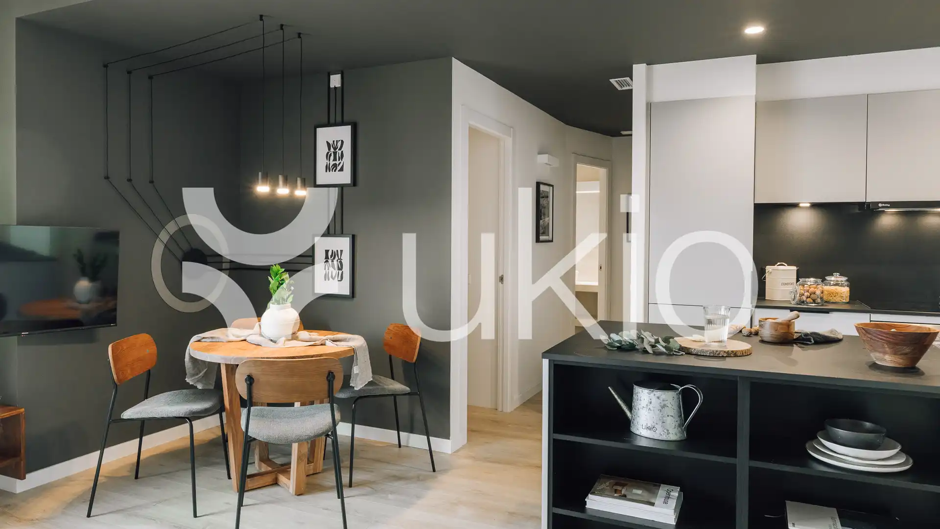 Kitchen of Flat for rent in  Barcelona Capital  with Air Conditioner, Heating and Furnished