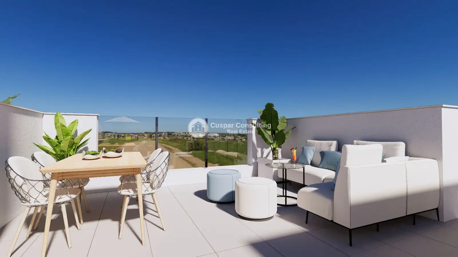 Terraza de Dúplex en venta en Los Alcázares con Aire acondicionado, Calefacción y Terraza
