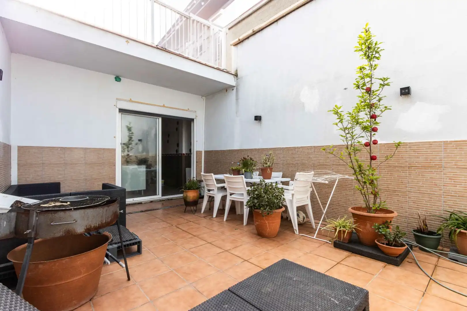 Terrassa de Casa adosada en venda en Sabadell amb Aire condicionat, Calefacció i Jardí privat