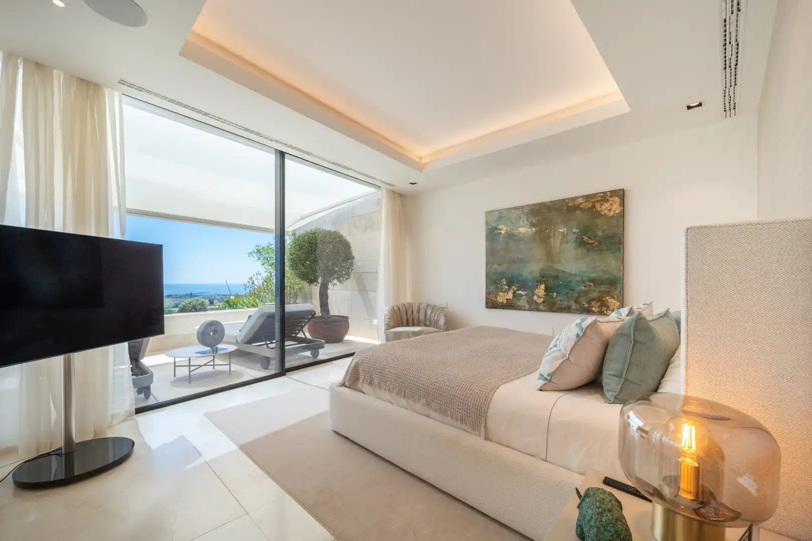 Sala de estar de Apartamento en venta en Benahavís con Aire acondicionado, Terraza y Trastero