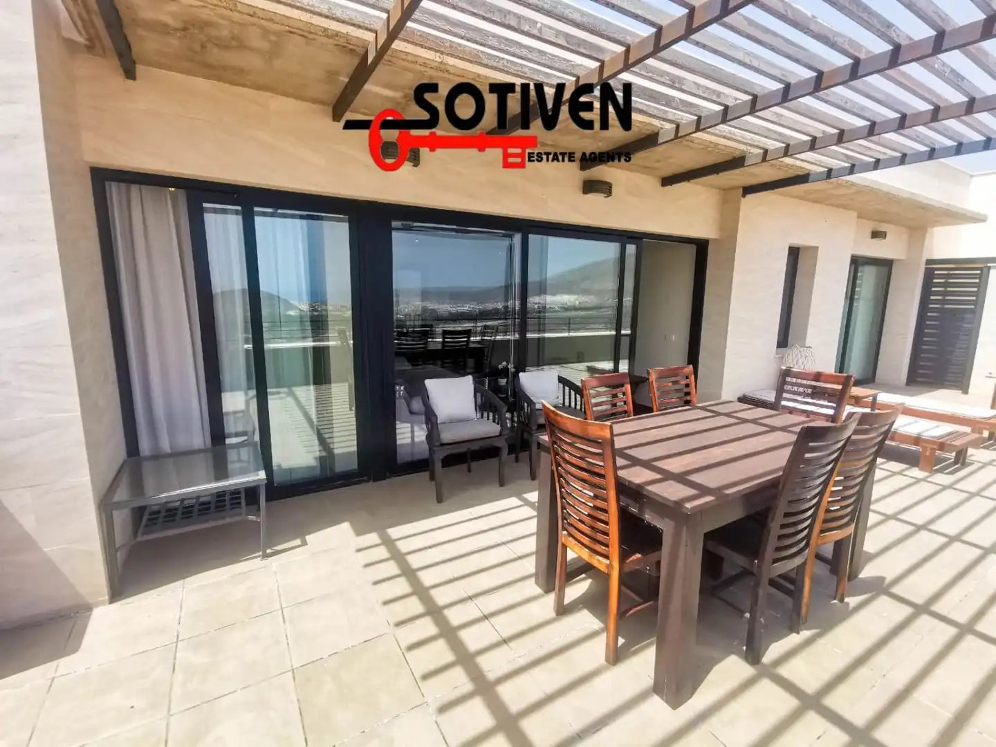 Terrasse von Dachboden zum Verkauf in Adeje mit Terrasse und Möbliert