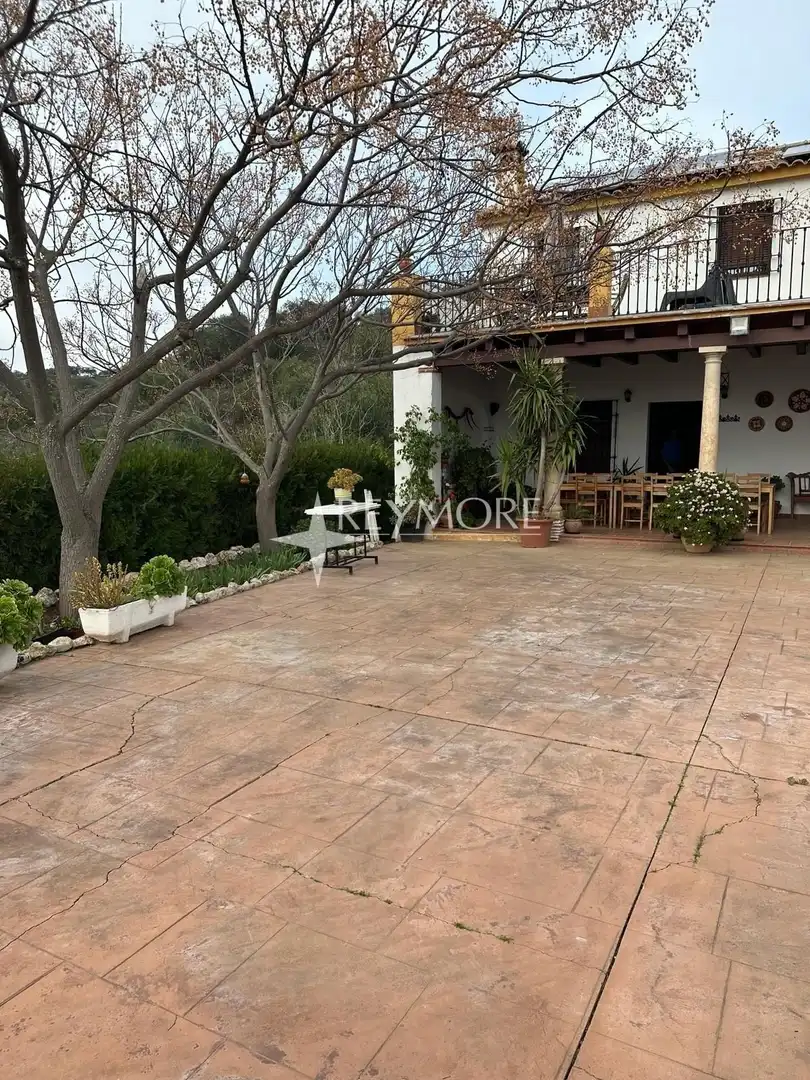 Terraza de Finca rústica en venta en La Puebla de los Infantes con Aire acondicionado, Calefacción y Jardín privado
