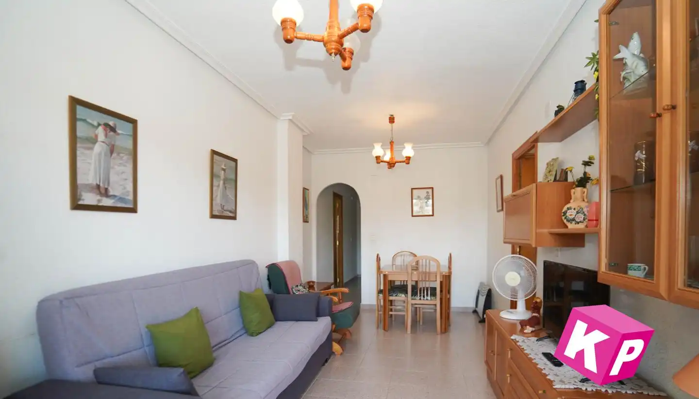 Sala de estar de Piso en venta en Santa Pola con Terraza y Amueblado