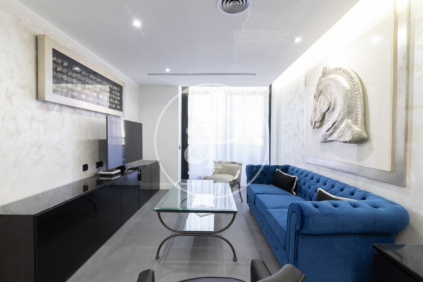 Living room of Flat to rent in  Barcelona Capital  with Air Conditioner, Heating and Terrace