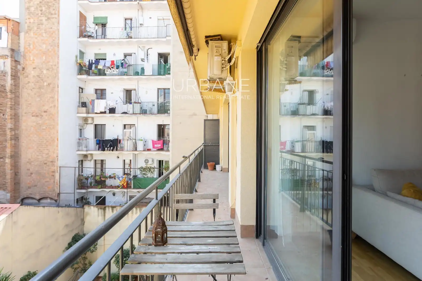 Balcony of Flat for rent in Barcelona  with Air Conditioner, Terrace and Furnished