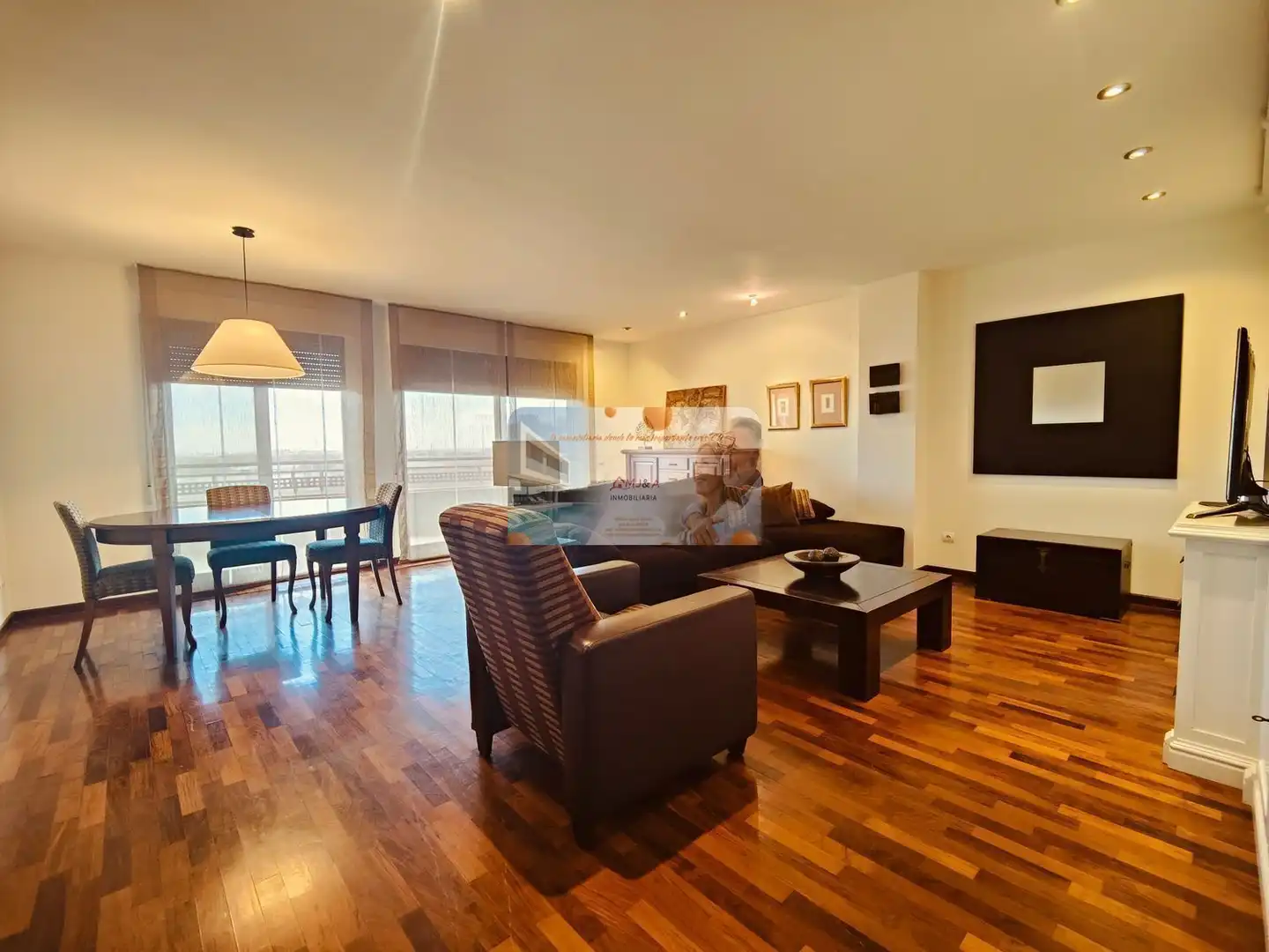 Sala de estar de Dúplex de alquiler en Castellón de la Plana / Castelló de la Plana con Aire acondicionado, Calefacción y Parquet