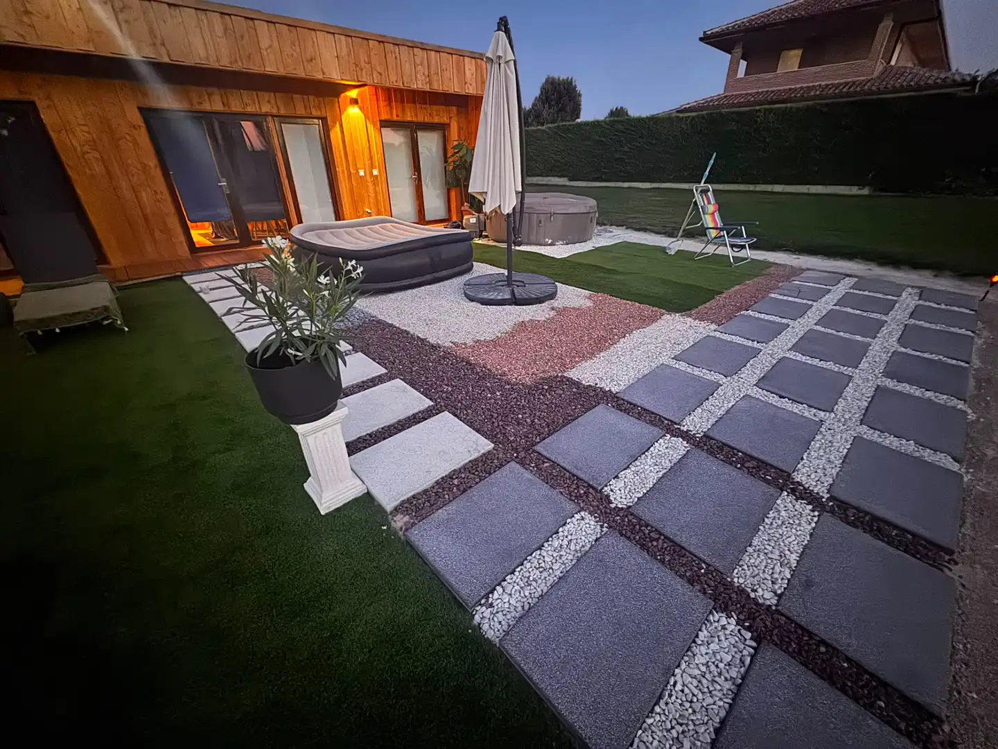 Terraza de Casa o chalet en venta en Lerma con Aire acondicionado, Calefacción y Jardín privado