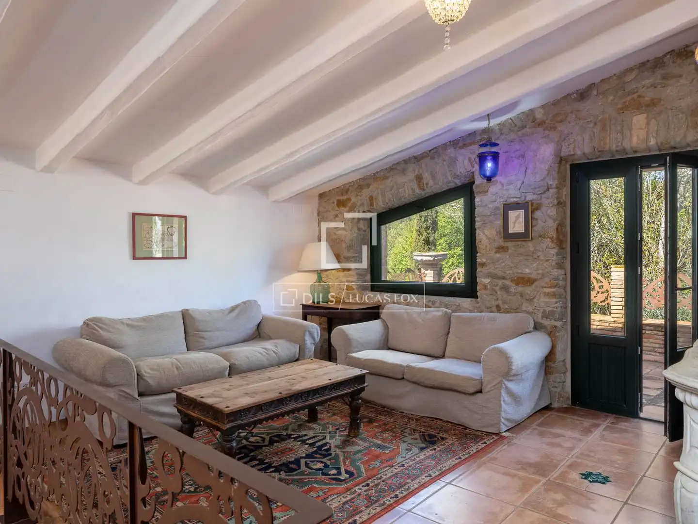 Sala d'estar de Finca rústica en venda en Sant Martí Vell amb Calefacció, Jardí privat i Traster