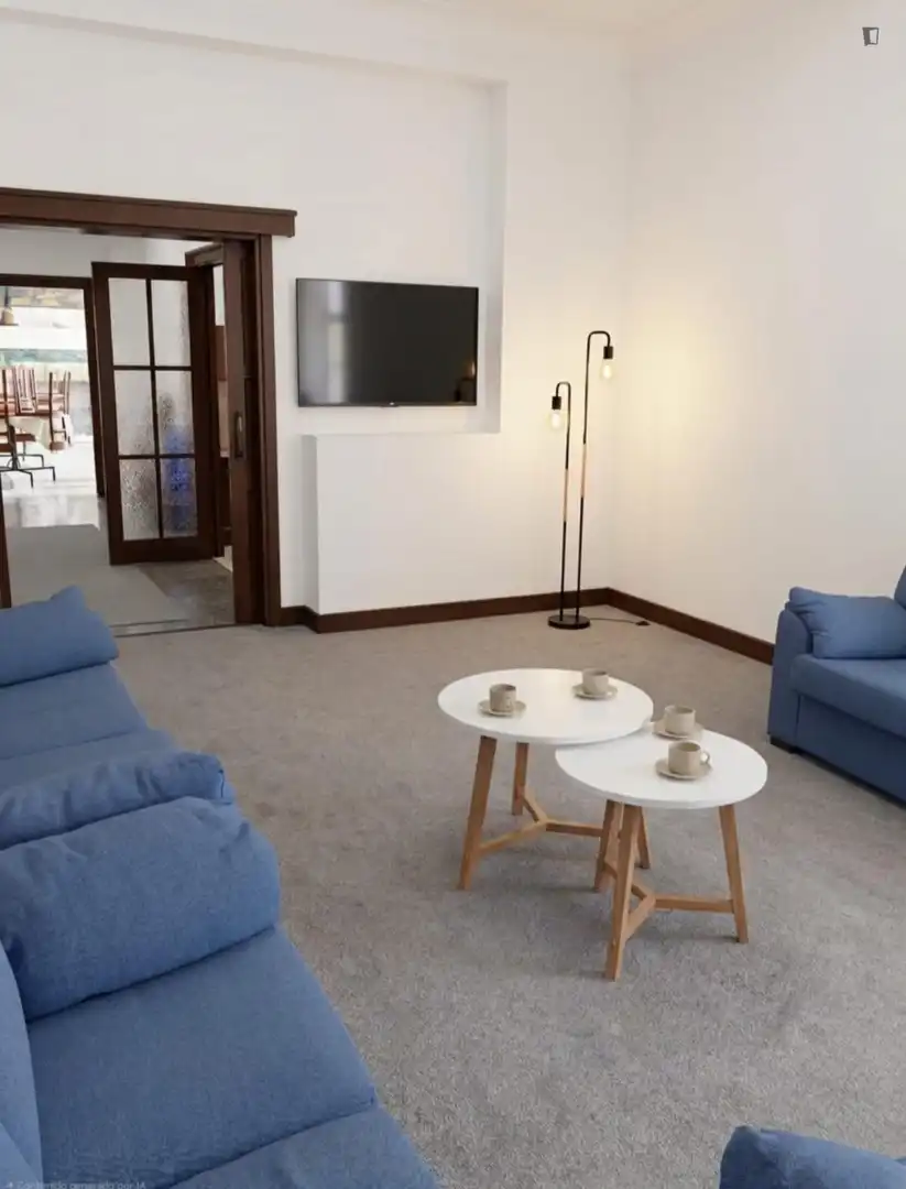 Living room of Houses for share in Salamanca  with Heating, Furnished and Internet