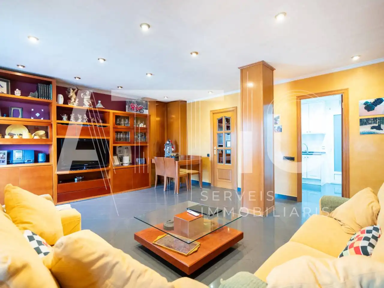 Living room of Flat for sale in Sabadell  with Air Conditioner and Balcony