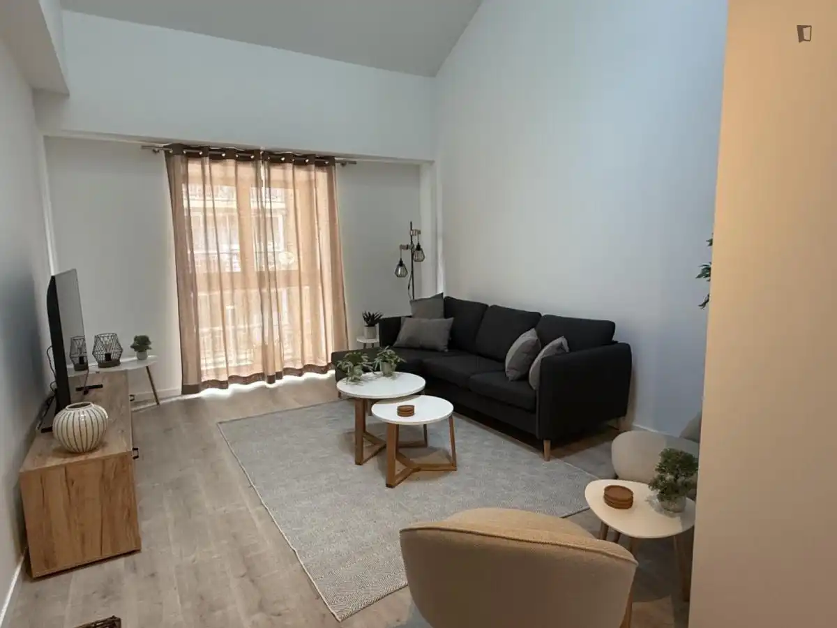 Sala d'estar de Apartament de lloguer en Málaga amb Aire condicionat, Calefacció i Moblat