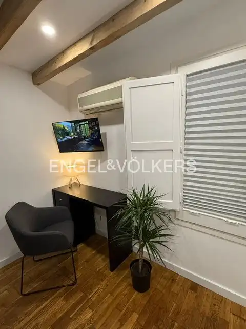 Sala d'estar de Loft de lloguer en Barcelona amb Aire condicionat, Calefacció i Parquet