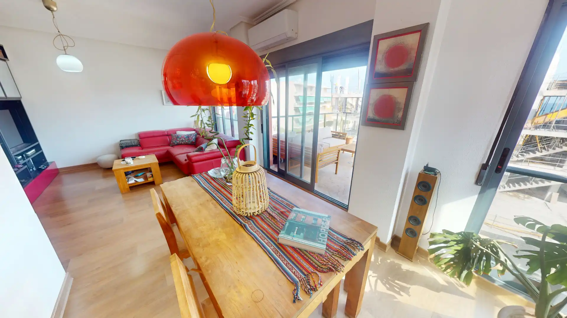 Sala de estar de Piso en venta en El Campello con Aire acondicionado, Parquet y Terraza