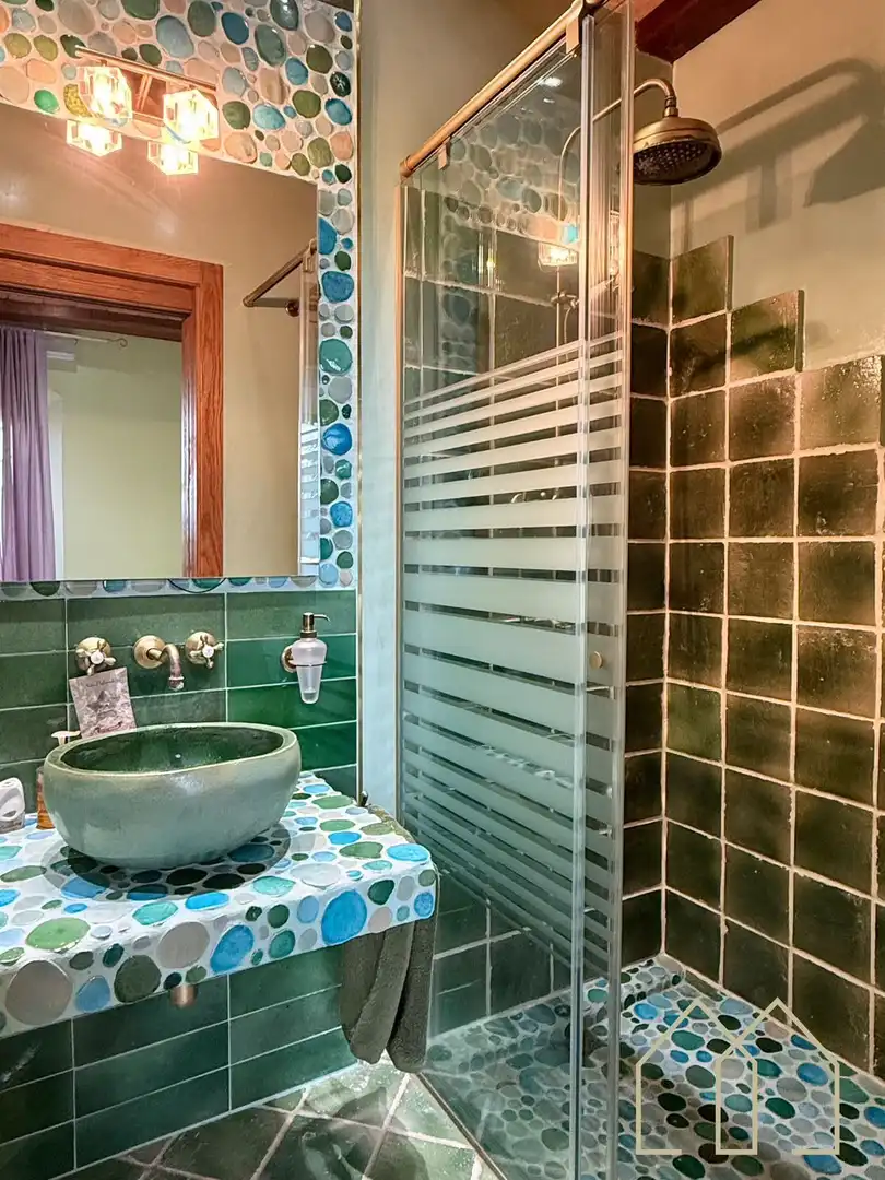 Baño de Casa o chalet en venta en Sant Joan de Mollet con Aire acondicionado, Calefacción y Jardín privado