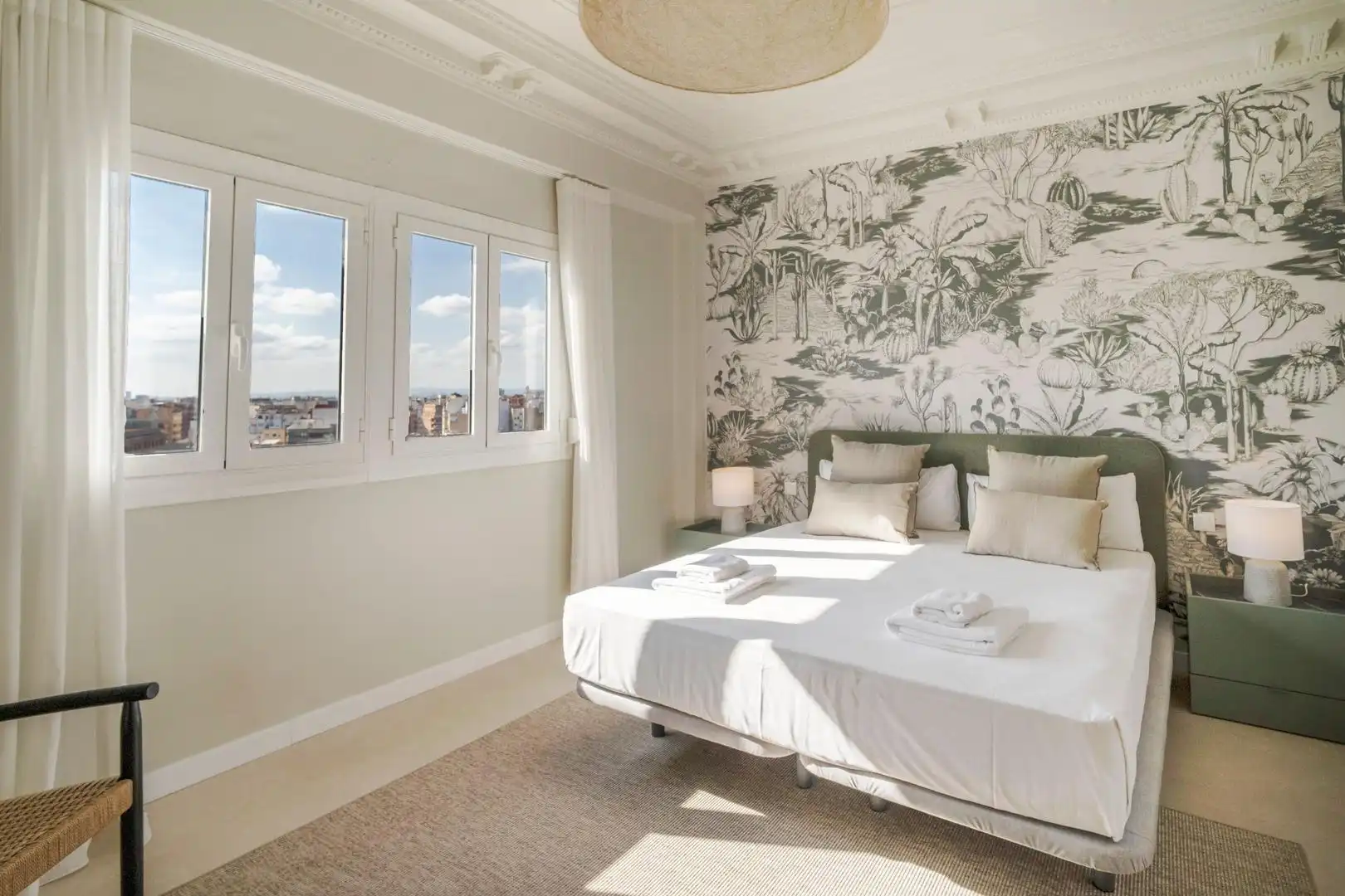 Bedroom of Attic for rent in Valencia  with Air Conditioner, Heating and Terrace