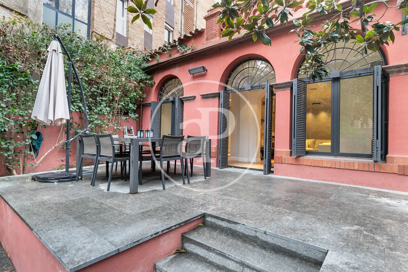 Terrasse von Wohnung zur Miete in Sarrià - Sant Gervasi